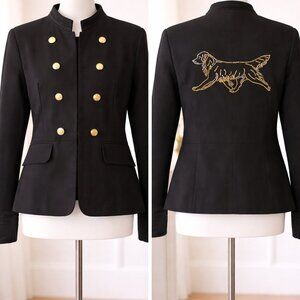 Carolina Belle Montreal Jacket Size L – Golden Retriever Embellished Back